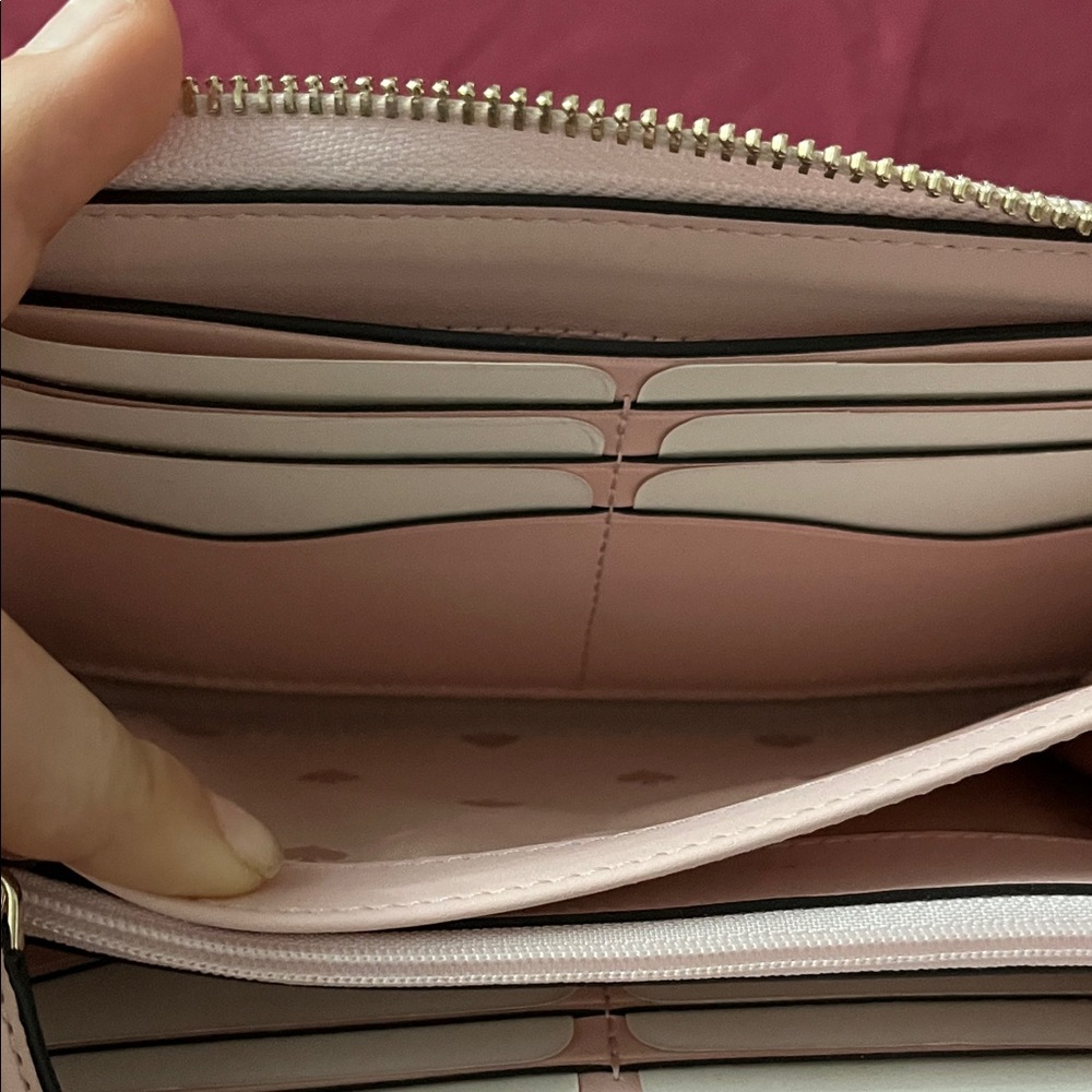 NWTs Kate Spade Soft Pink Large Zip Wallet - Picture 7 of 16